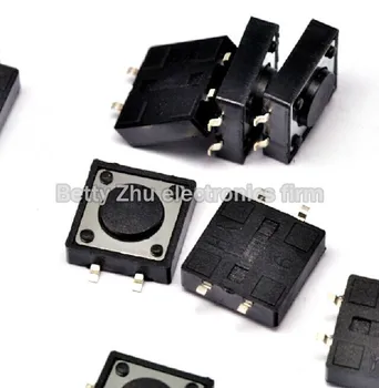

100PCS/LOT 12 * 12 * 4.3MM SMD Tact Switch 4 feet of good quality shrapnel