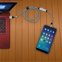 כבל נתונים עבור מיקרו- USB הפיך בכבלים עם מתג טעינה מהירה כבל נתונים 5W2A עבור Sansumg Galaxy S4, סוני, LG HTC, Motolora, Android נקסוס (5)