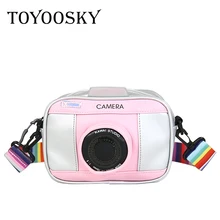 TOYOOSKY в форме камеры сумка на ремне, персональная модельная камера сумка женская сумка-мессенджер цепная сумка дешевые женские сумочки кошелек
