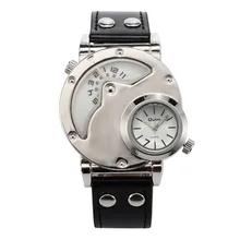 10 шт. в партии Oulm Мужские повседневные часы с кожаным ремешком военные наручные часы мужские часы лучший бренд кварцевые часы relogio masculino