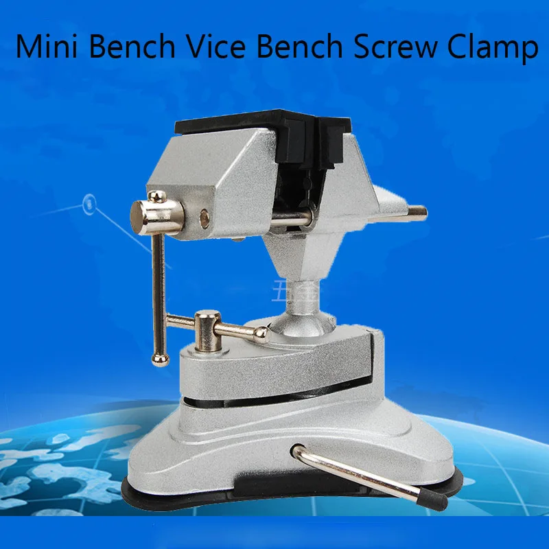 

1pc Mini Bench Vice Screw Clamp Grinder Tool Holder Clip-on Plier 360 degree Swivel Bench Vice for Electric Drill Stent