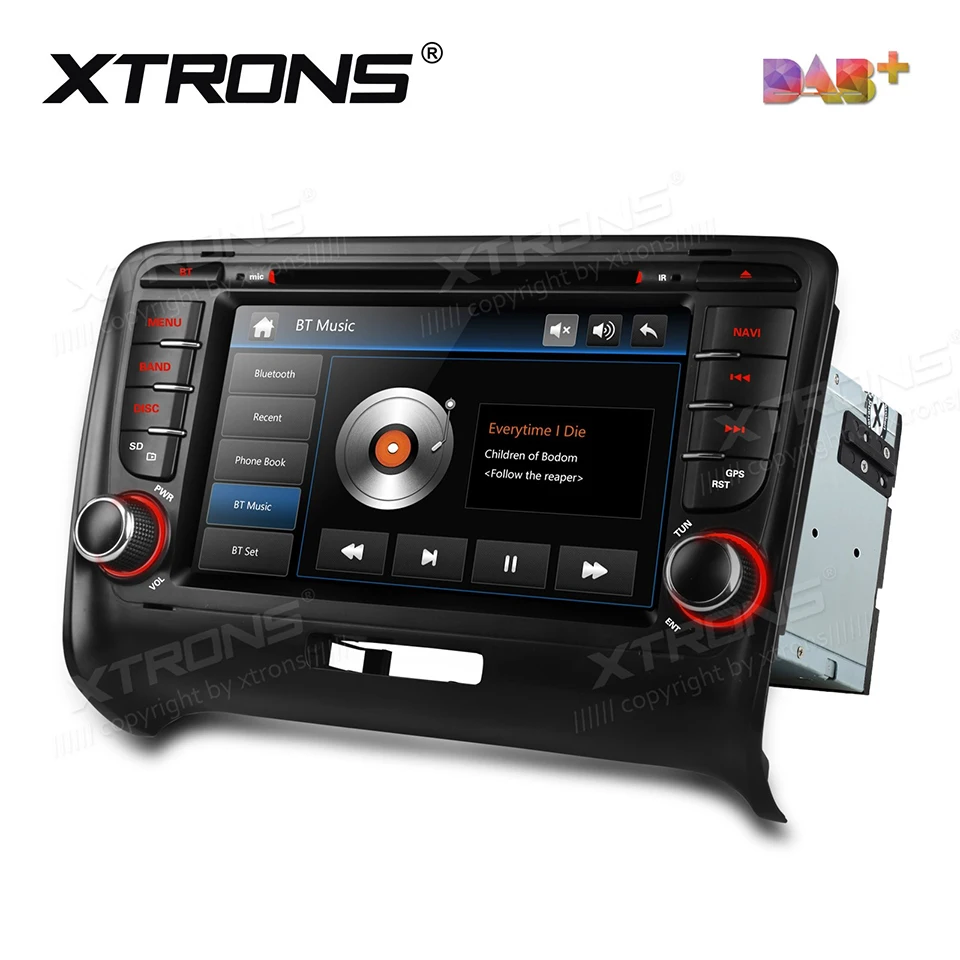 Автомагнитола 2 Din DAB + 7 дюймов DVD плеер GPS для Audi TT MK2 8J(2006 2012) автонавигация Bluetooth CAN
