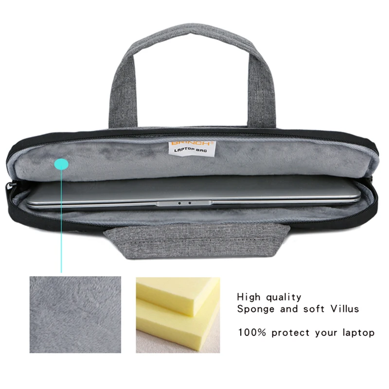 Laptop bag 13.3 14 15.6 inch waterproof notebook bag for macbook air pro 13 15 laptop shoulder bag briefcase for woman handbag Laptop bag 13.3 14 15.6 inch waterproof notebook bag for macbook air pro 13 15 laptop shoulder bag briefcase for woman handbag