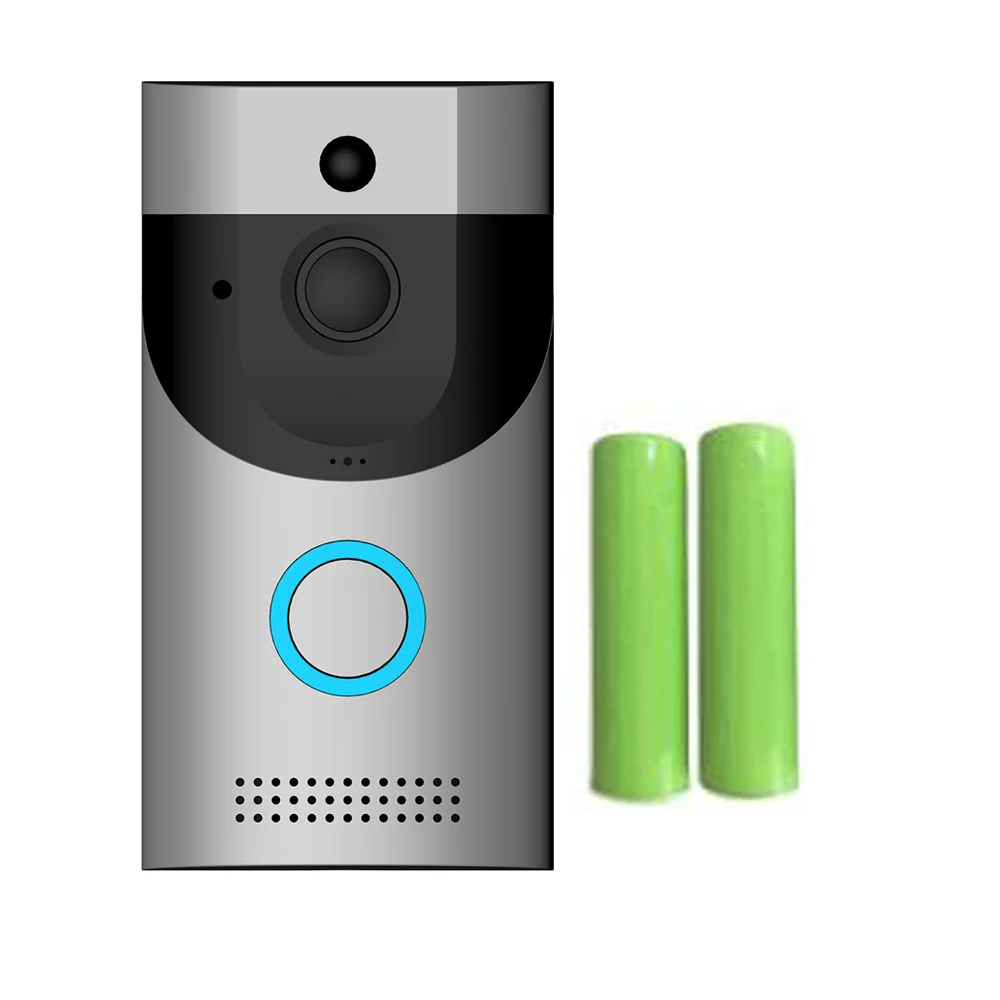 Для домашнего использования гостя дверной звонок WIFI App управление видео-телефон двери дома домофон PIR функция IP68 из водонепроницаемого материала - Цвет: silvery battery