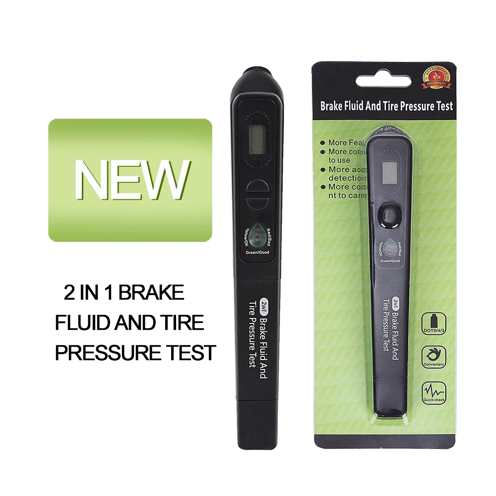 

2 in 1 New Brake Fluid Liquid Tester Pen With 5 LED Car Auto Vehicle Tools Diagnostic Tools Mini Brake Fluid Tester