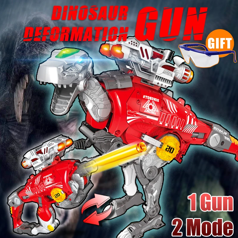 Dinosaur font b Toy b font Gun 2 in 1 Outdoor Fun Sports font b Toys