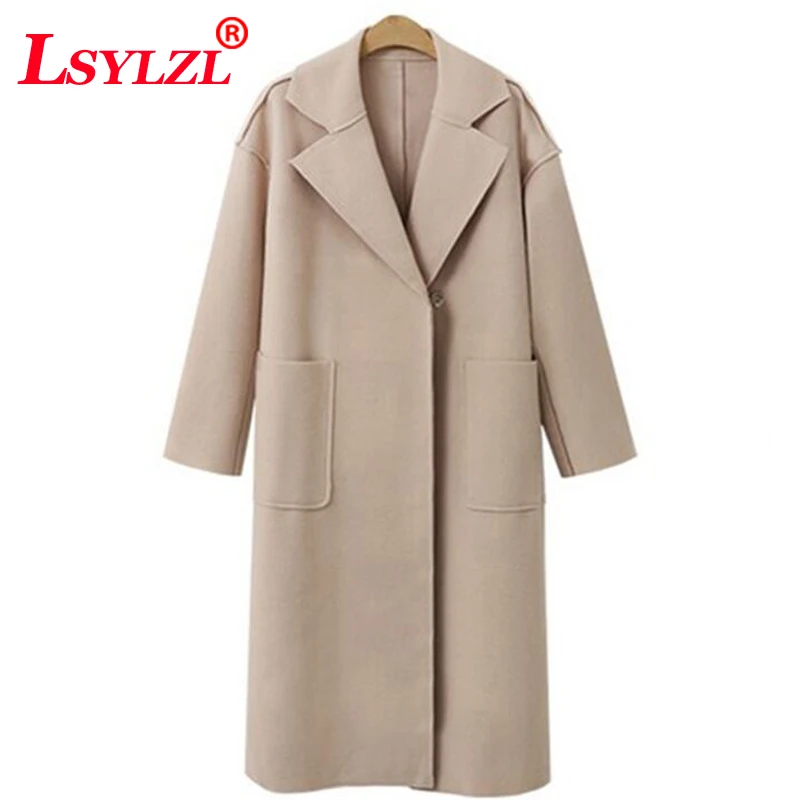 

Autumn Winter Suit Blazer Women 2019 Casual Formal Wool Coat Elegant Work Office Lady Long Sleeve Blazer Mujer Outerwear C442