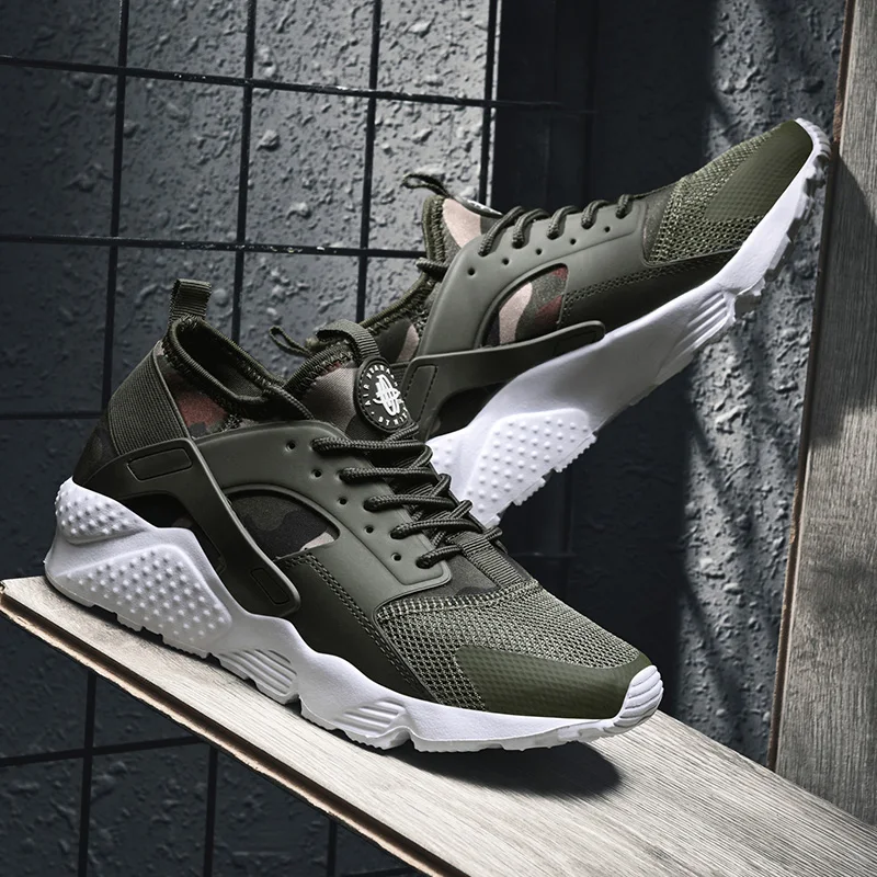 

2019 Spring Couples Light Sport Shoes Comfortable Big Size Sneakers Men Mesh Ventilation Outdoor Non-slip Trainers Running Shoes