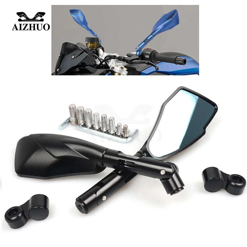 Universal Motorcycle Rearview Mirrors Rear View Side Mirror For bmw F800R R NINE T F700GS F650GS F800GS R1200GS ACCESSORIES