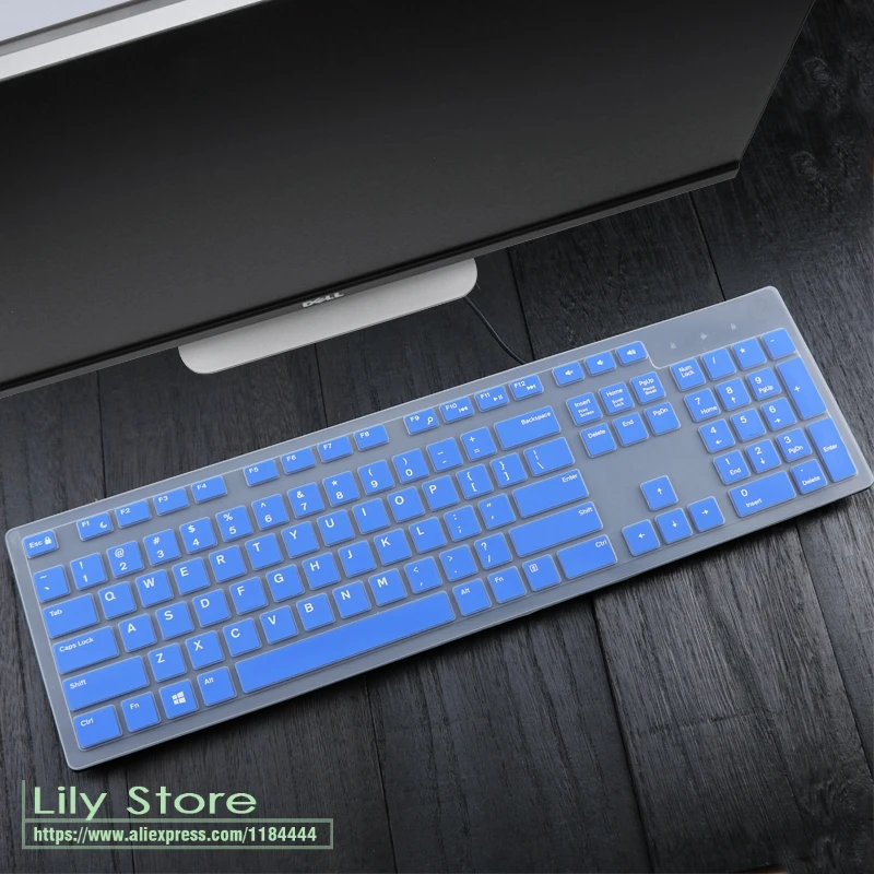 

Keyboard Cover for Dell KM636 Wireless Keyboard KB216 Optiplex 5250/3050/3240/5460/7450/7050 AIO 3475/3670/3477 Protector Skin