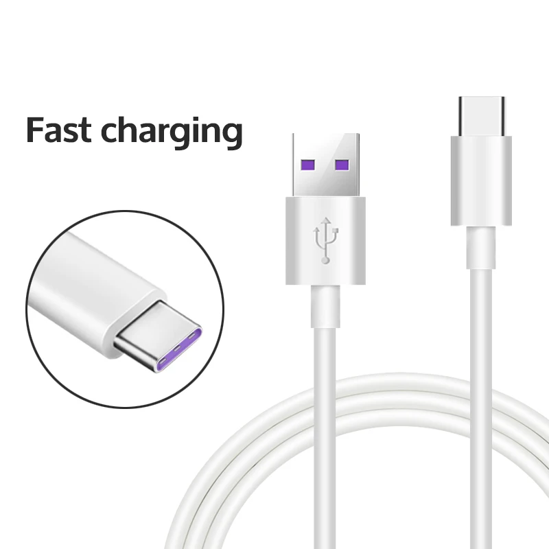 Loại USB C Cáp sạc nhanh 5A 1 mét đồng bộ dữ liệu cáp cho Huawei Samsung Xiaomi