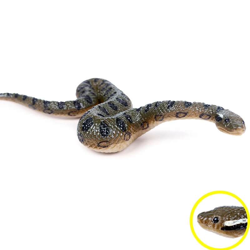 FBIL-моделирование Анаконда амфибия змея модель игрушка ребенок дикий животное змея игрушка