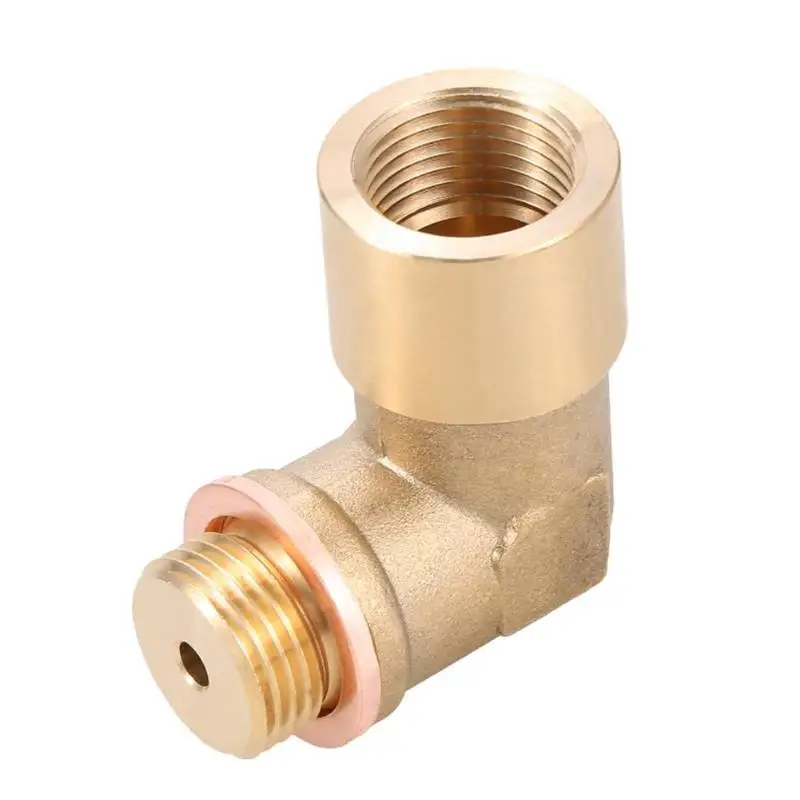 Automobile 90 Degree Extension Spacer O2 Oxygen Lambda Sensor Angled Brass Extender M18x1.5 Vehicle Car Auto Replacement Automobile 90 Degree Extension Spacer O2 Oxygen Lambda Sensor Angled Brass Extender M18x1.5 Vehicle Car Auto Replacement
