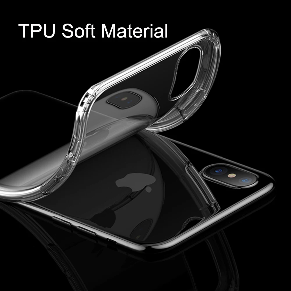 Прозрачный чехол YIESOM с полным покрытием 360 градусов для iPhone XR XS Max передние и