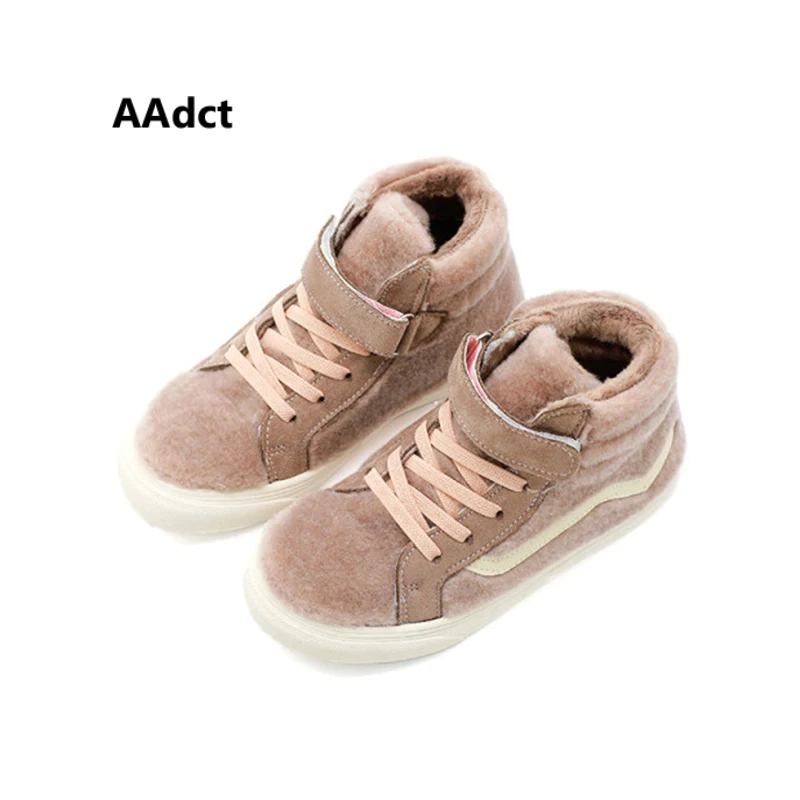 AAdct Cotton warm casual sports Children's shoes for boys New non-slip sneakers girls shoes 2018 Winter running kids shoes