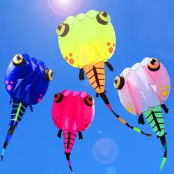 Бесплатная доставка Мягкий tadpole воздушный змей нейлон ripstop наружные игрушки Воздушные Змеи для взрослых Осьминог катушка воздушного змея