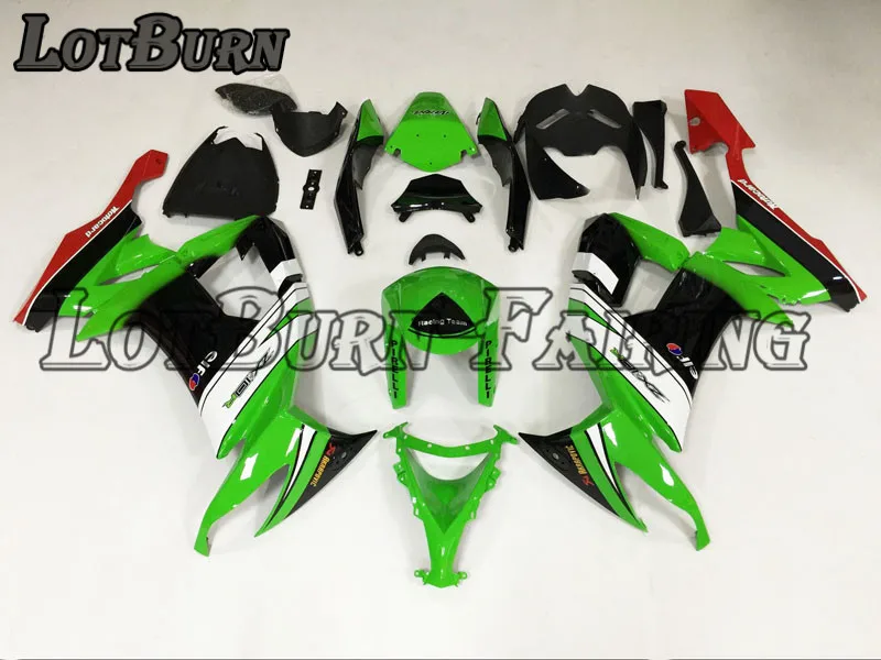

High Quality ABS Plastic Fit For Kawasaki ZX10R 636 ZX-10R 2008 - 2010 08 - 10 Moto Custom Made Motorcycle Fairing Kit
