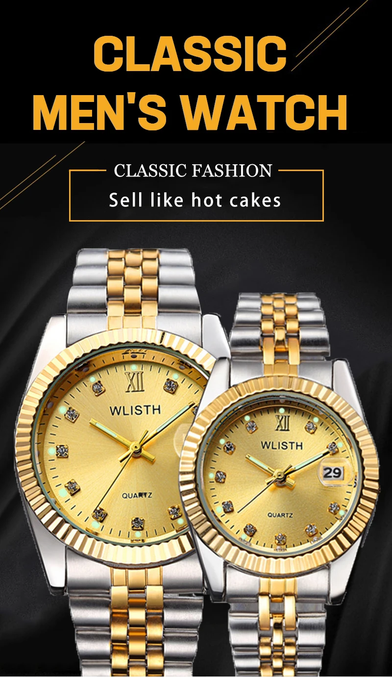 Модные женские и мужские часы эластичные золотые и Серебристые кварцевые часы для влюбленных Пара вечерние часы для офиса лучший бренд бизнес браслет часы подарки