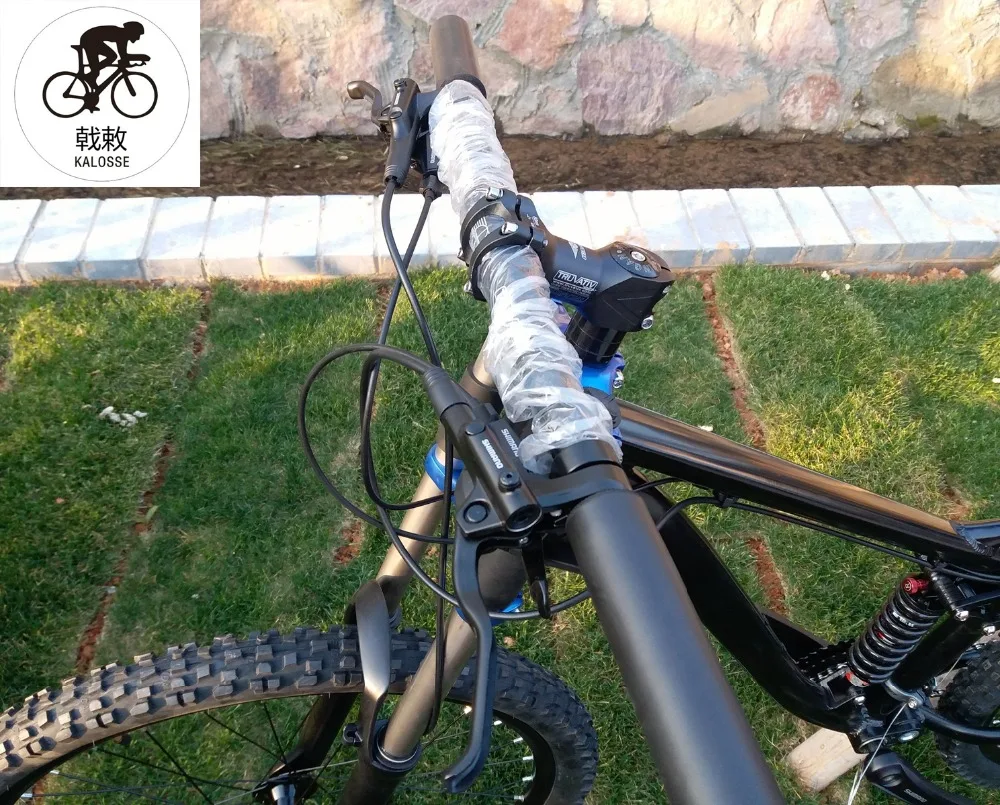 Sale Kalosse 3X9S aluminum alloy Soft-tail frame M4000 Hydraulic brakes mountain bicycle 26*2.35inch 27 speed 6 Sale Kalosse 3X9S aluminum alloy Soft-tail frame M4000 Hydraulic brakes mountain bicycle 26*2.35inch 27 speed 6