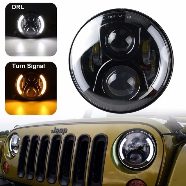 Jeep Jk Headlights >> 7 Led Headlight For Jeep Wrangler Jk Headlamp With Halo Angel Eye Jeep Jk Headlights >> 7 Led Headlight For Jeep Wrangler Jk Headlamp With Halo Angel Eye