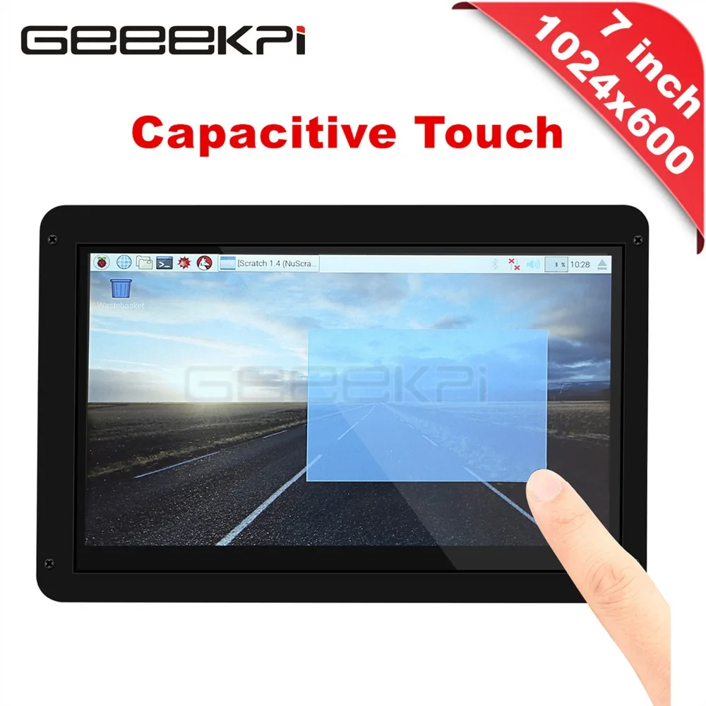 

GeeekPi Free Driver 7 inch 1024*600 Display Capacitive Touch Screen Monitor for Raspberry Pi, Windows PC, Mac Book Plug and Play