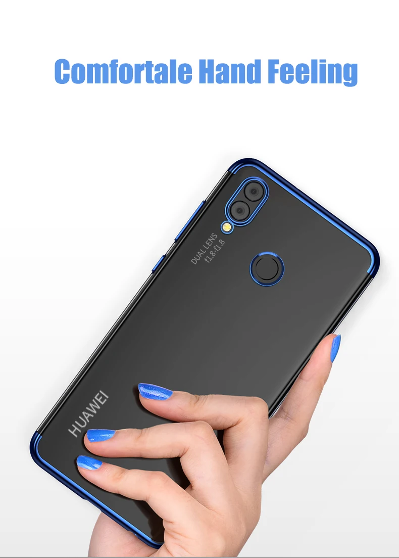 Чехол для Huawei Y9 2018/Huawei Enjoy 8 Plus TPU Защитный чехол мягкий силиконовый ультра тонкий