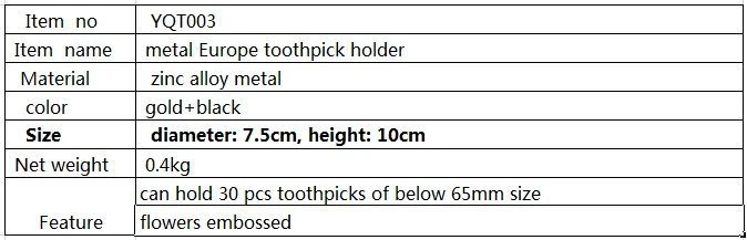 Роскошный цветами металла автоматическая зубочистка holdertoothpick dispenser desk acessorio para casa портативный держатель для зубочисток YQT003