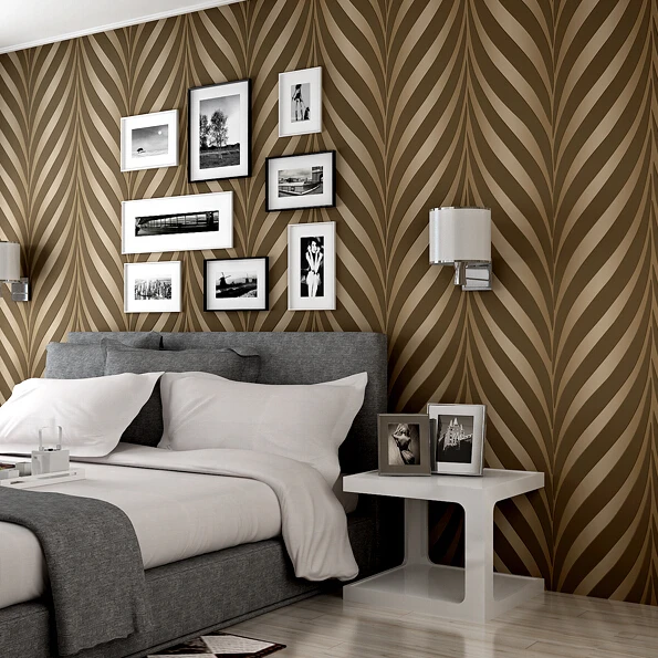 

Papel de parede wave break line stripe wallpaper rolls for bedding room wall paper roll background 3d vinyl wallcoverings