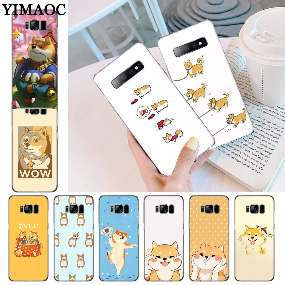 

YIMAOC Animal Shiba Inu Painted Beautiful Soft Case for Samsung S7 Edge S8 Plus S9 S10 S10e Note 8 9 M10 M20 M30