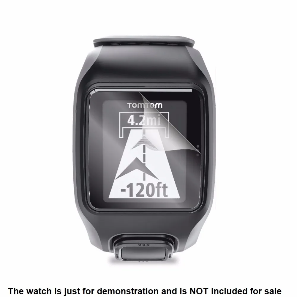 

3x Clear LCD Screen Protector Guard Cover Shield Film Skin for TomTom Multi-Sport Cardio GPS Smart Watch Accessories