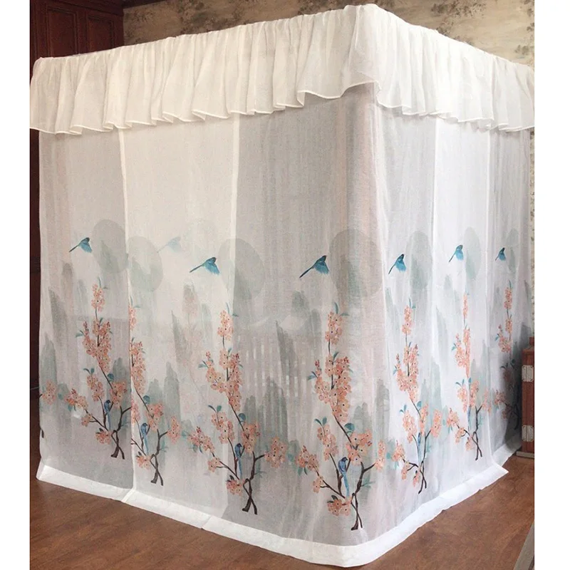 Cibinlik Zanzariera Chinese Style Freehand Sketching Paysage Quality Fabric Bed Canopy Bedding Decoration Custom-made Drapery | Дом и сад