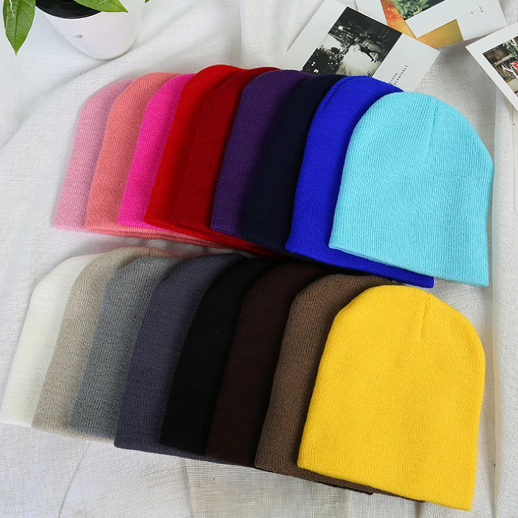 

1Pcs Print Cartoon I Love Mama Papa Baby Hat New Spring Autumn Baby Knitted Warm Cotton Beanie Hats for Kids Girl Boy