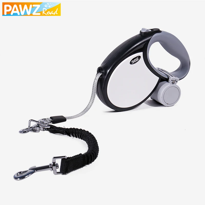 

PAWZRoad 3in1 Pet Dog Retractable Leash 5/7M Adjustable Dog Lead Auto ABS/TPR Leash for Large Dogs Non-Slip Pet Walking Poop Bag