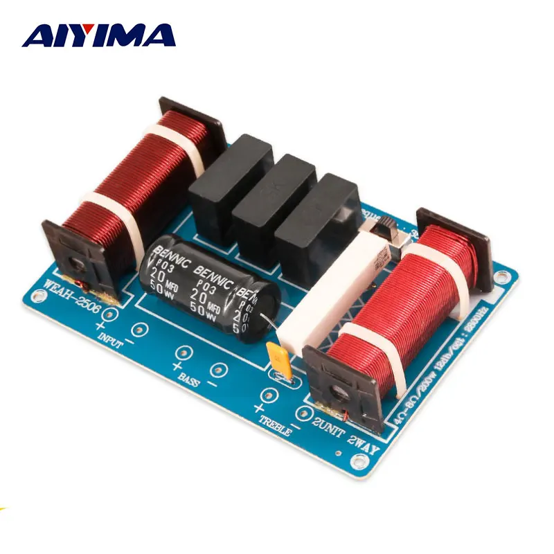 

AIYIMA Two Way Speaker Frequency Professional Divider 2506 260W Speakers DIY Crossover Frequency Dividers Board For HIFI System