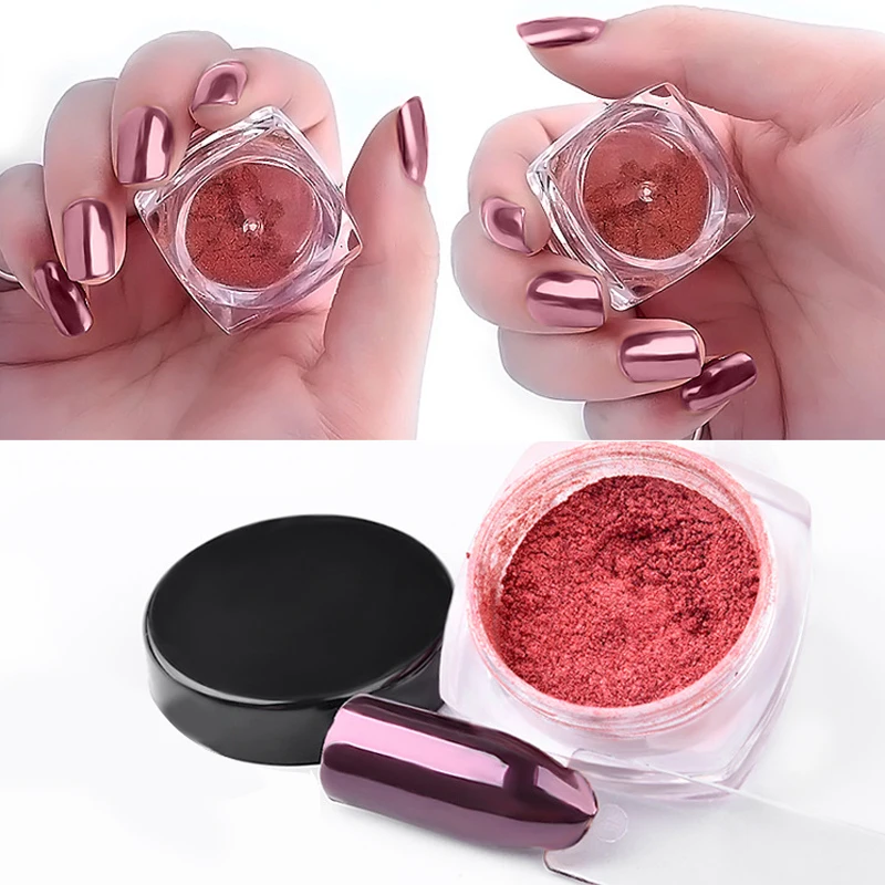 

Nail Holographic Glitter Pigment Powder Chrome Nail Powder Mirror Dust Manicure Powder Spangles Nails Design Nail Art Decoration