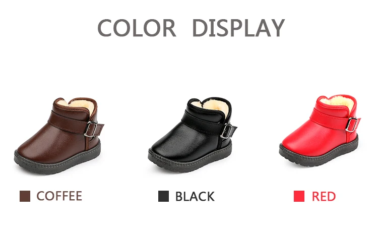 MHYONS/зимние сапоги; кожаные детские сапоги с толстым мехом; модельные туфли; черные кроссовки для девочек и мальчиков; Лучшая обувь для малышей