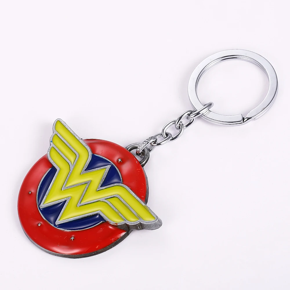 GWTS Wonder Woman Super Heros Metal Keychain Pendant Key Chain Chaveiro