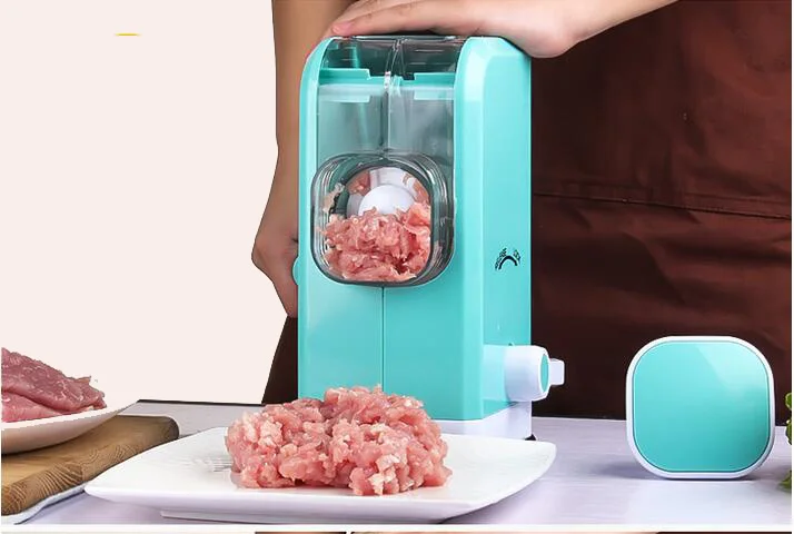  Manual Mixer Stainless Steel Blade High Quality Multi-function Meat Grinder Rotary Machine Kitchen  - 32918161130