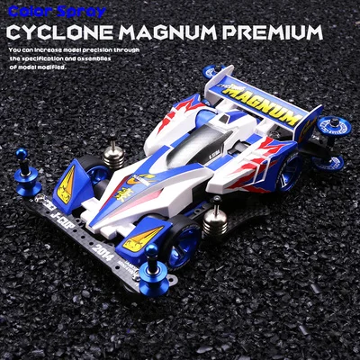 

Tamiya Mini 4WD Racer Model Car Modifying 19440 Three Generations Of Whirlwind Charge Racing-car Cyclone Magnum Premium Series