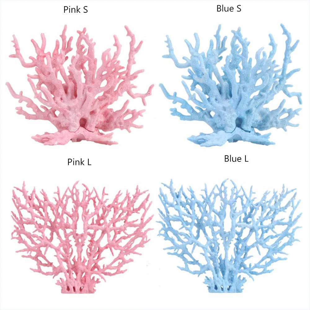 Живой искусственный Коралл растение подводный водный орнамент Аквариум Искусственный Коралл Украшение