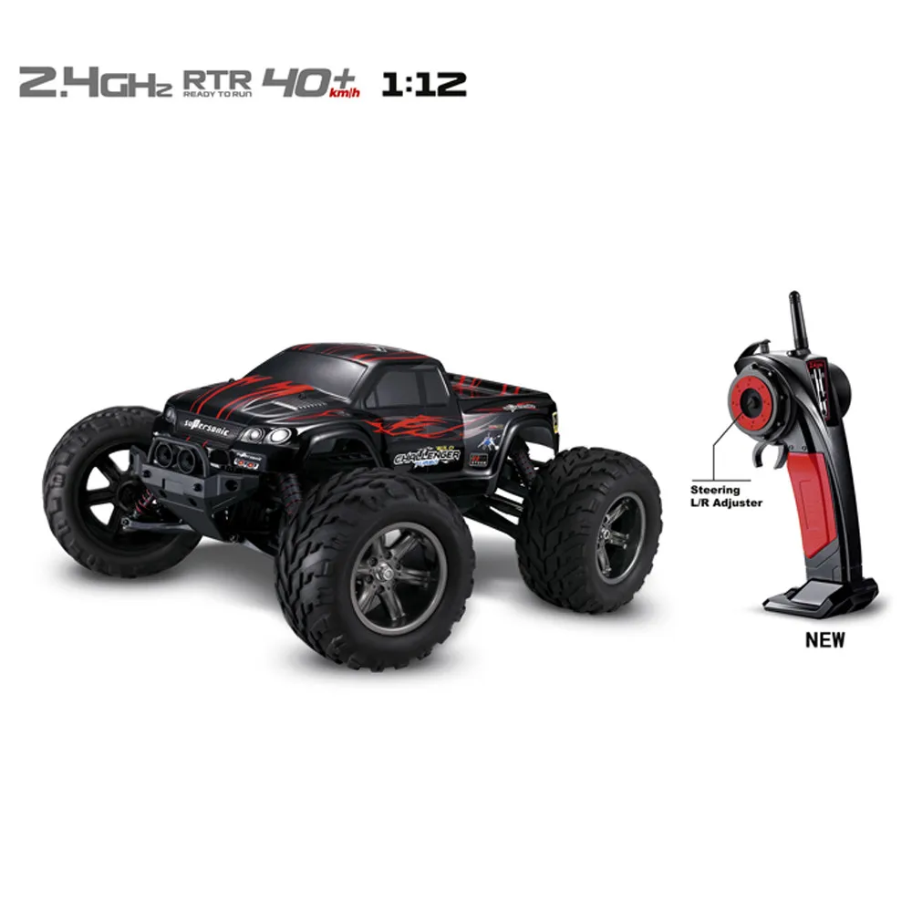 

Remote controlled car machine toy furious 35+MPH 1/12 Scale RC Car 2.4Ghz 2WD High Speed Remote Controlled TRACK Red D300122