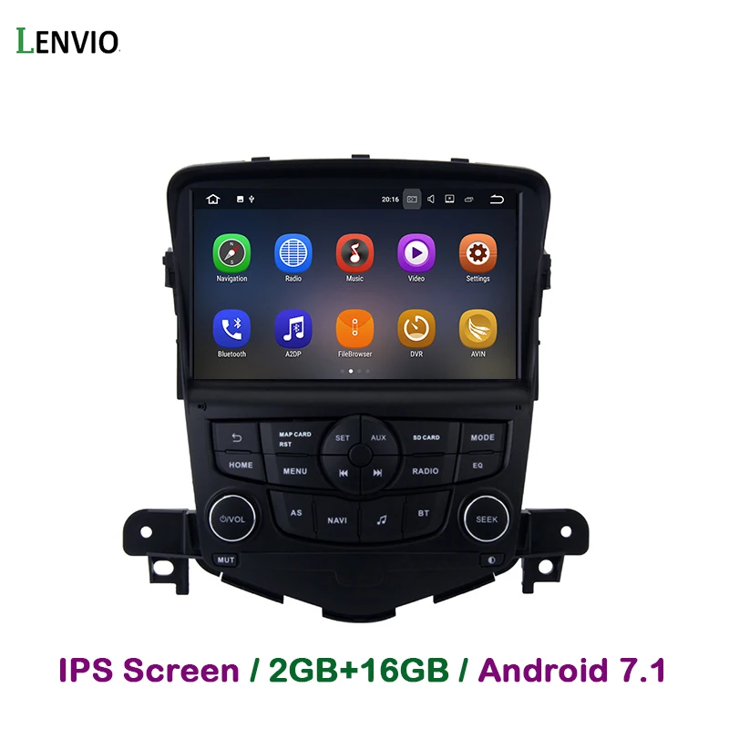 Автомобильный DVD плеер Lenvio с GPS навигацией 2 Гб ОЗУ Android 7 1 для Chevrolet Cruze 2008 2009 2010 2011