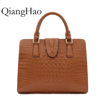 

2017 Vintage Women Messenger Bags Luxury Split Leather Cowhide Envelope Clutch Crocodile Pattern Handbags CrossBody Shoulder