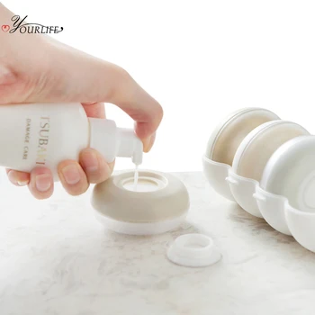 

OYOURLIFE 4pcs/set Portable Soap Dispenser Outdoor Travel Cosmetics Packing Bottle Hand Sanitizer Shampoo Body Wash Dispenser