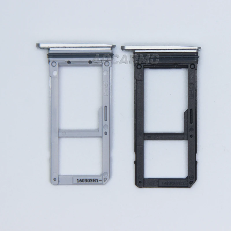 Aocarmo одиночный/двойной металлический пластиковый Nano Sim лоток для карт Слот держатель для samsung Galaxy S7 G930 G930F золото/серебро/серый