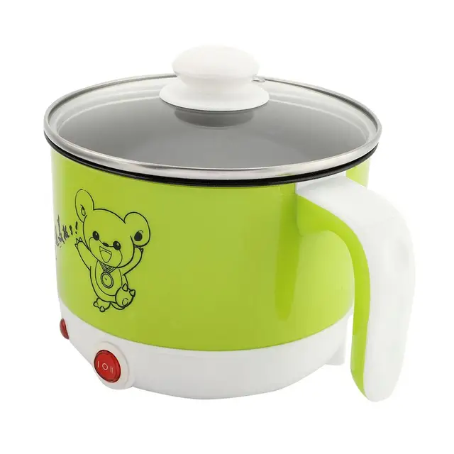 1.8L Mini Stainless Steel Electric Cooking Pot Rapid Noodles Cooker 110 220V US Plug 100 Brand