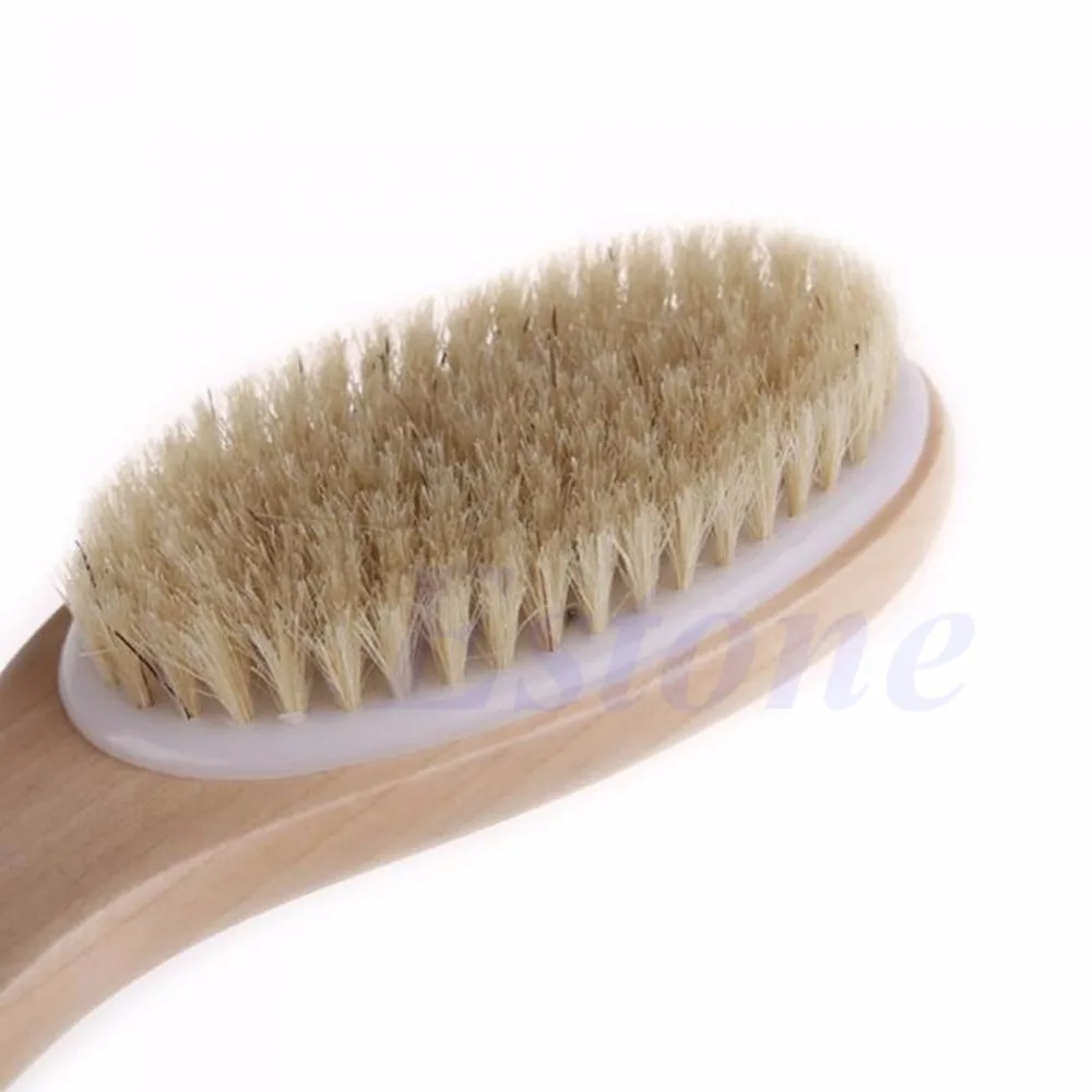 

Full Body Natural Bristle Dry Skin Exfoliation Brush Detox Cellulite Cleaner Nice Gifts