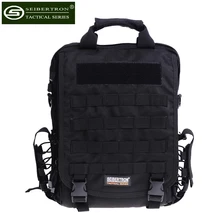 Seibertron táctico impermeable bolsa 15.6 (pulgadas) de Gran Tamaño Sling Portátil Mochila Negro Marrón de Alta Calidad Deportes Al Aire Libre Mochilas
