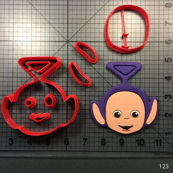 Милый мультфильм программа Teletubbies персонаж печенья Cutter на заказ 3D Печатный PLA пресс для печенья резак набор печенья формы - Цвет: winky 2 inch