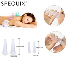 4 Uds gran oferta masaje de silicona copa de Salud de la familia tratamiento vacío terapia tradicional copa de masajeador